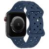 Силиконовый ремешок для Apple Watch Band Ultra 2 49 мм 46 мм 45 мм 44 мм 42 мм Спортивный дышащий браслет для IWatch Series 10 9 8 7 6 SE 5