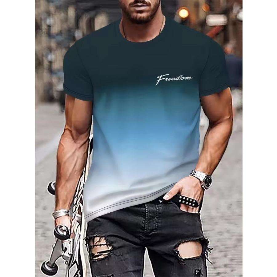 Мужская повседневная футболка с разноцветным принтом Футболка King Fitness Shirt Oversize Топы с коротким рукавом для мальчиков Винтажные мужские футболки