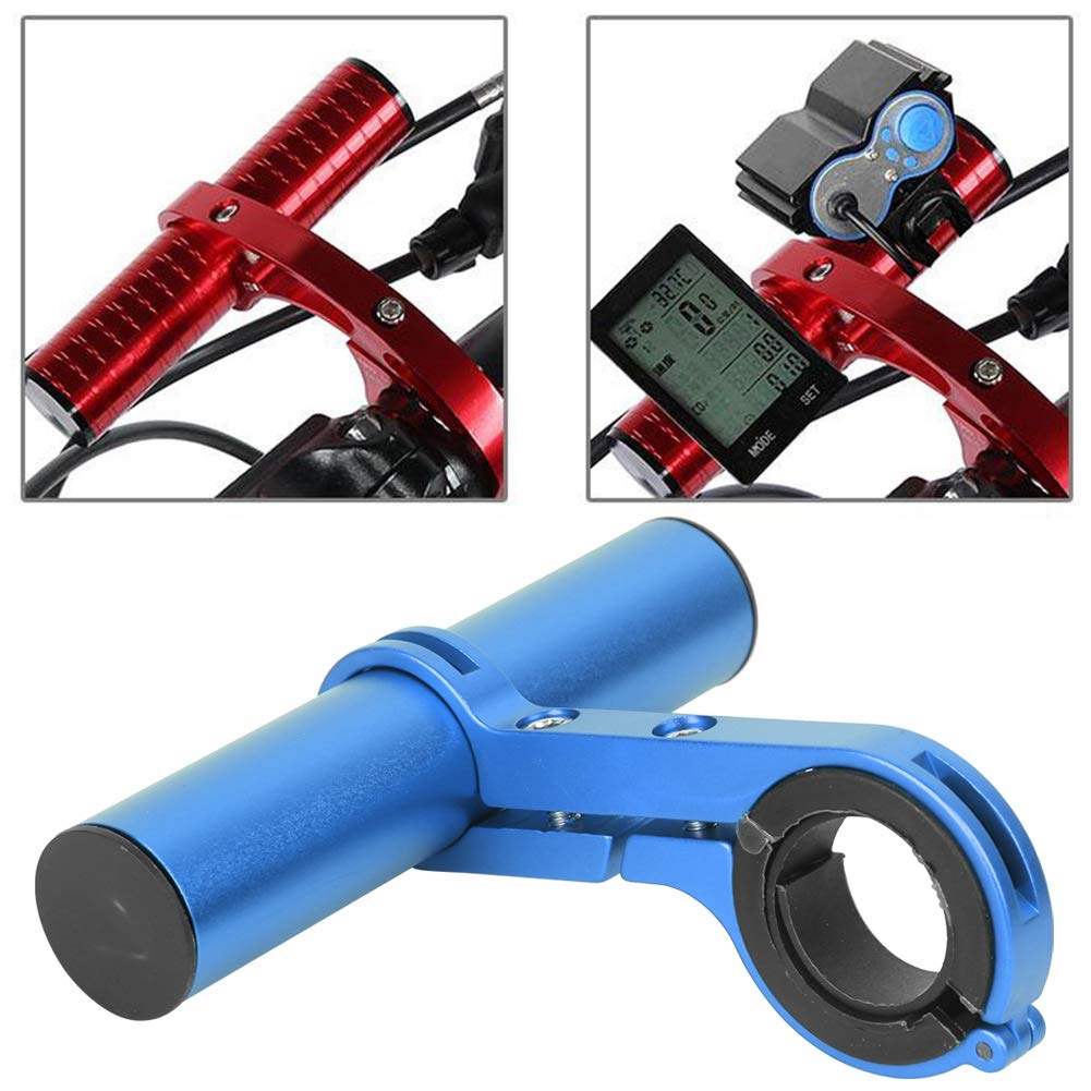 Bike Single Handlebar Extender 10/20/30cm Headlights Bracket Extension Carbon Fiber for Holding GPS Speedometer Phone Holder