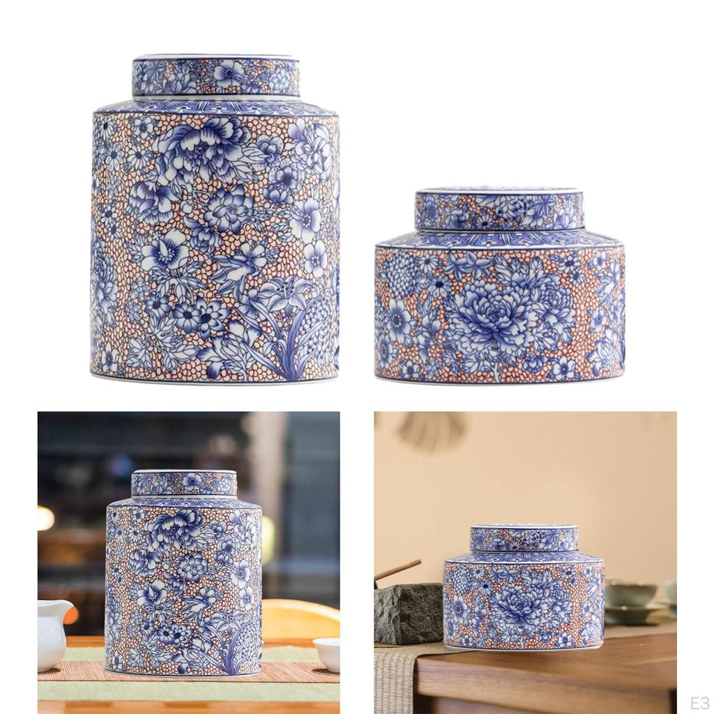 Элегантная фарфоровая банка для чая с крышкой - стильная банка для хранения для домашнего декора