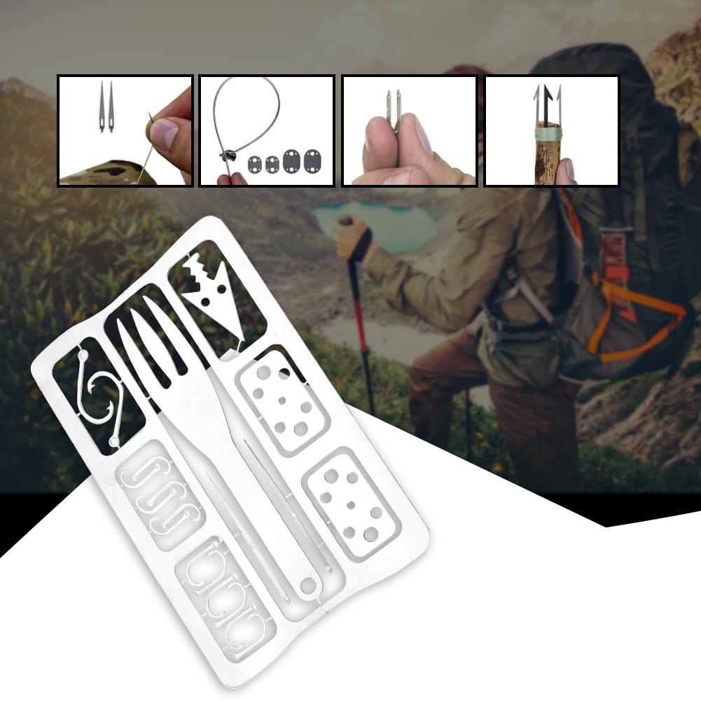 Мультитул Походное снаряжение Инструменты для выживания Охота Аварийный набор Рыболовные снасти Рыболовный крючок Карта