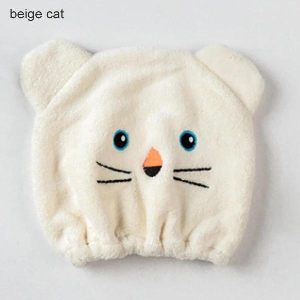 Быстросохнущие полотенца для волос, милые мультяшные шапочки для сухих волос, банные шапочки, 1 шт., переносные шапочки для душа, банные принадлежности