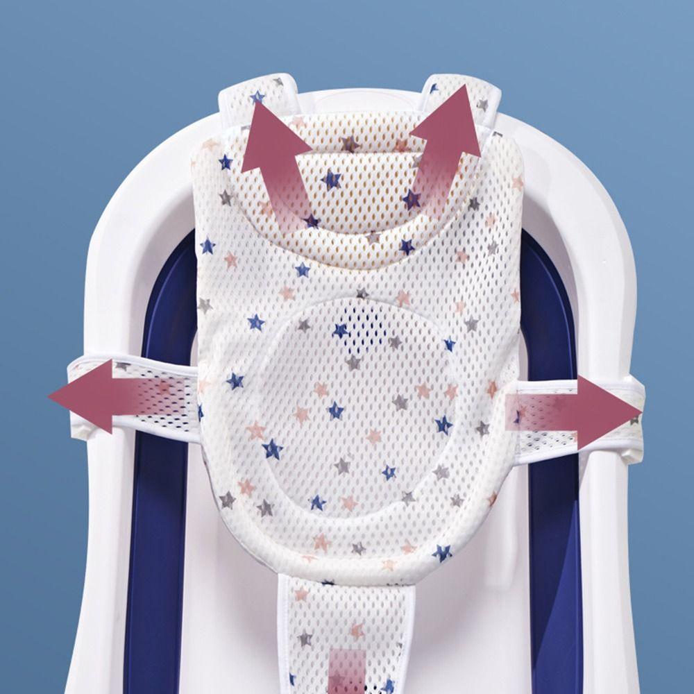 Foldable Baby Bath Net Mat Cross-shaped Shower Cradle Bed Seat Newborn Baby Bath Cushion