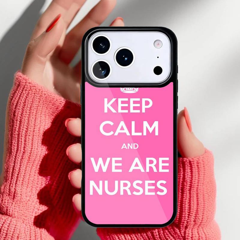 Medicine Keep Calm I'm Nurse Phone Case for iPhone 17 Air 16e 15 14 13 Pro Max Back Cover for 12 11 Pro Coque