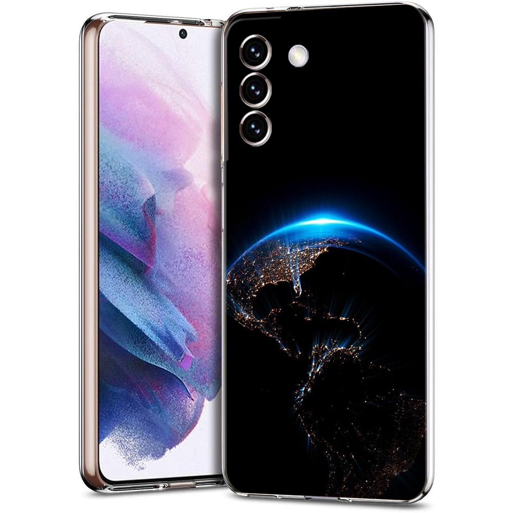 Чехол для телефона "Звезды Земли Космос" для Samsung Galaxy S24 Ultra S23 FE S22 S20 S21 5G S10 S9 Plus S10E S8 Мягкий Силиконовый Прозрачный Чехол