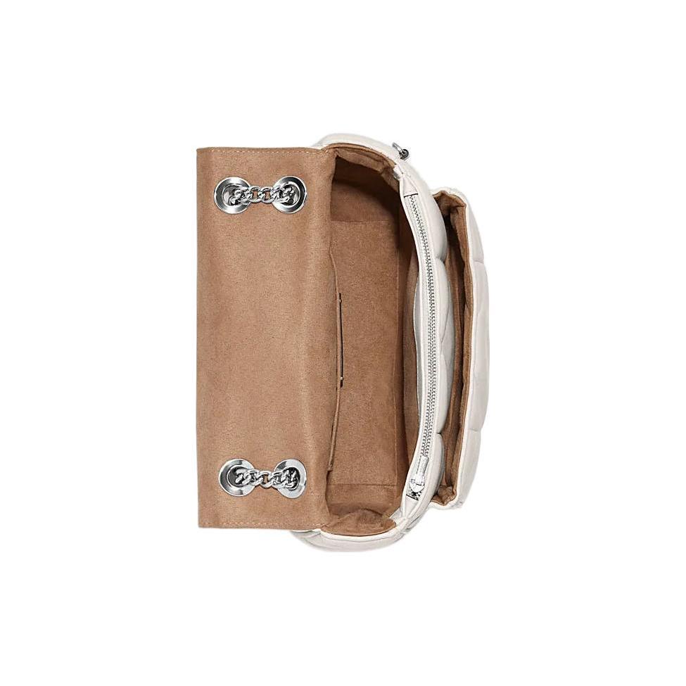 New COACH Klare Sheepskin With Cow Leather Cloud Bag Shoulder Bag Crossbody Bag Medium Size Women's White CJ611-SVHA