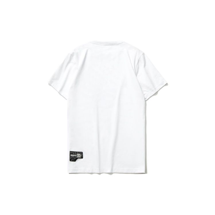 Футболка с коротким рукавом Li Ning Sports Fashion Series Alien Relic унисекс, белые топы AHSR554-1