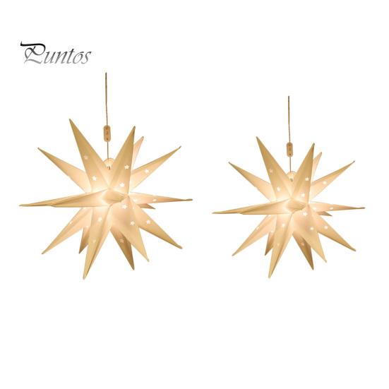 18-конечная звезда рождественские огни подвесные украшения мягкое свечение IP44 водонепроницаемый светодиодный светильник наружный/внутренний рождественский декор в виде звезды