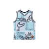 SS23 Basketball Series DNA CHBL Full Print V-Neck Quick Dry безрукавка Джерси Мужские топы Розовый Синий HF6141-418