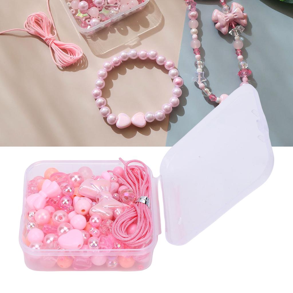 Смешанные бусины Милые Стильные АБС-пластиковые Ассорти Бусины с Нитью для Бисероплетения для Изготовления Ювелирных Изделий и Рукоделия