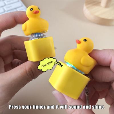 1/2/3 шт. брелок в виде утиных колпачков, игрушка-фиджет, звучащая подвеска, средство от стресса, утиная клавиатура, игрушка-фиджет, брелок