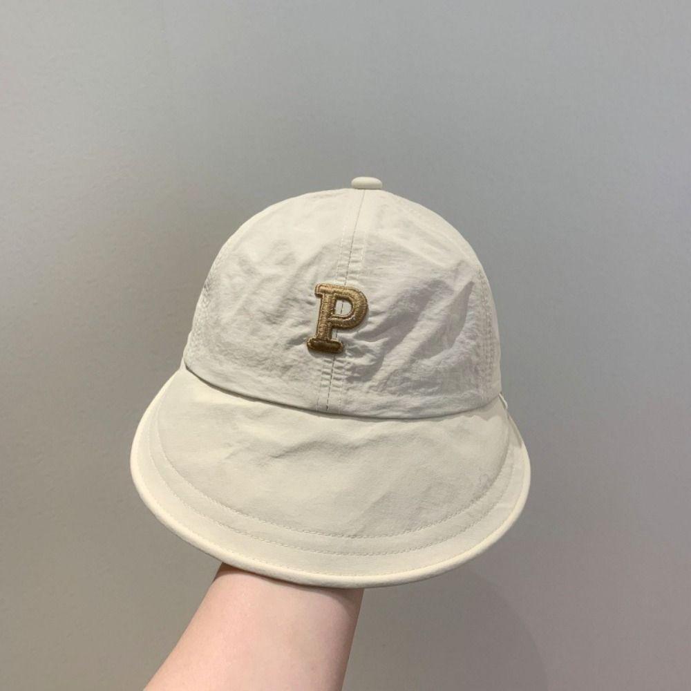 Wide Brim Baby Bucket Hat Cotton Beach Cap Fashion Peaked Cap  Baby