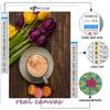 5D DIY Diamond Painting Tulips And Coffee Cross Stitch Diamond Art Embroidery  Mosaic Home Deco