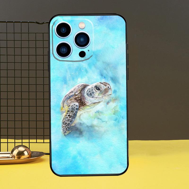 Чехол для телефона Ocean Sea Turtle для iPhone 12 13 Mini 11 14 Pro Max X XS XR Max 7 8 Plus SE, мягкий чехол Fundas