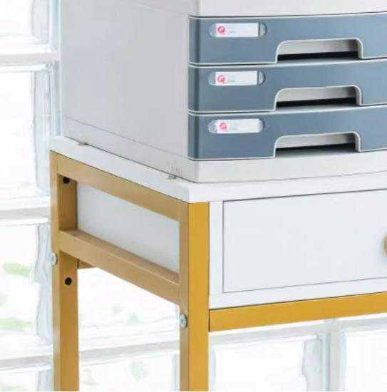Lockable Multi-Layer A4 File Cabinet Drawer - Plastic Office Storage Box