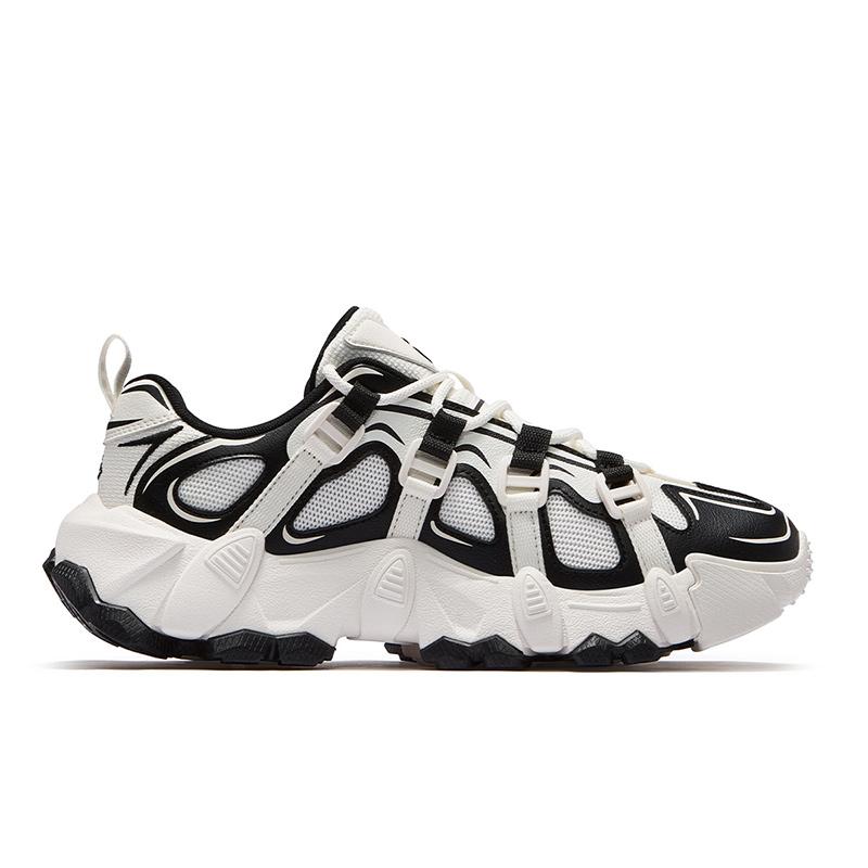 Joshua Vides X Fila Fusion Exocet Горные кроссовки Модные Универсальные Повседневные Трендовые Низкие Папины кроссовки Мужские кроссовки Белый Черный T12M511605FSB