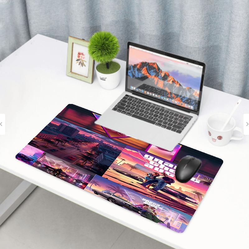 Grand Theft Auto VI Print Mouse Pad, Anti‑Slip Desktop keyboard Mat, for PC Laptop Gaming Working Daily Use, Cool Festival Surprise Gift