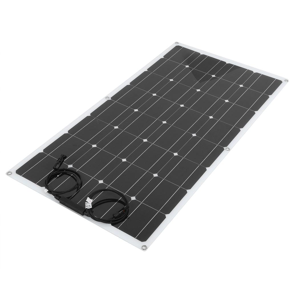 100W Semi Flexible Solar Panel Portable Monocrystalline Charging Board for Outdoor RV Boat