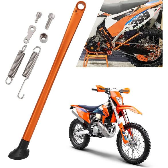 Dirt Bike Kickstand Motorcycle Kick Stand 7075 Aluminum with Springs Bolts for 125 150 200 250 300 350 450 500 EXC EXCF SX SXF XC XCF XCW XCFW Six