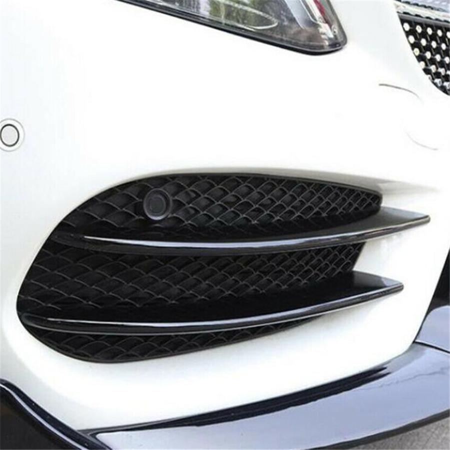 4 декоративные накладки на фары и противотуманные фары для Mercedes-Benz C-класса