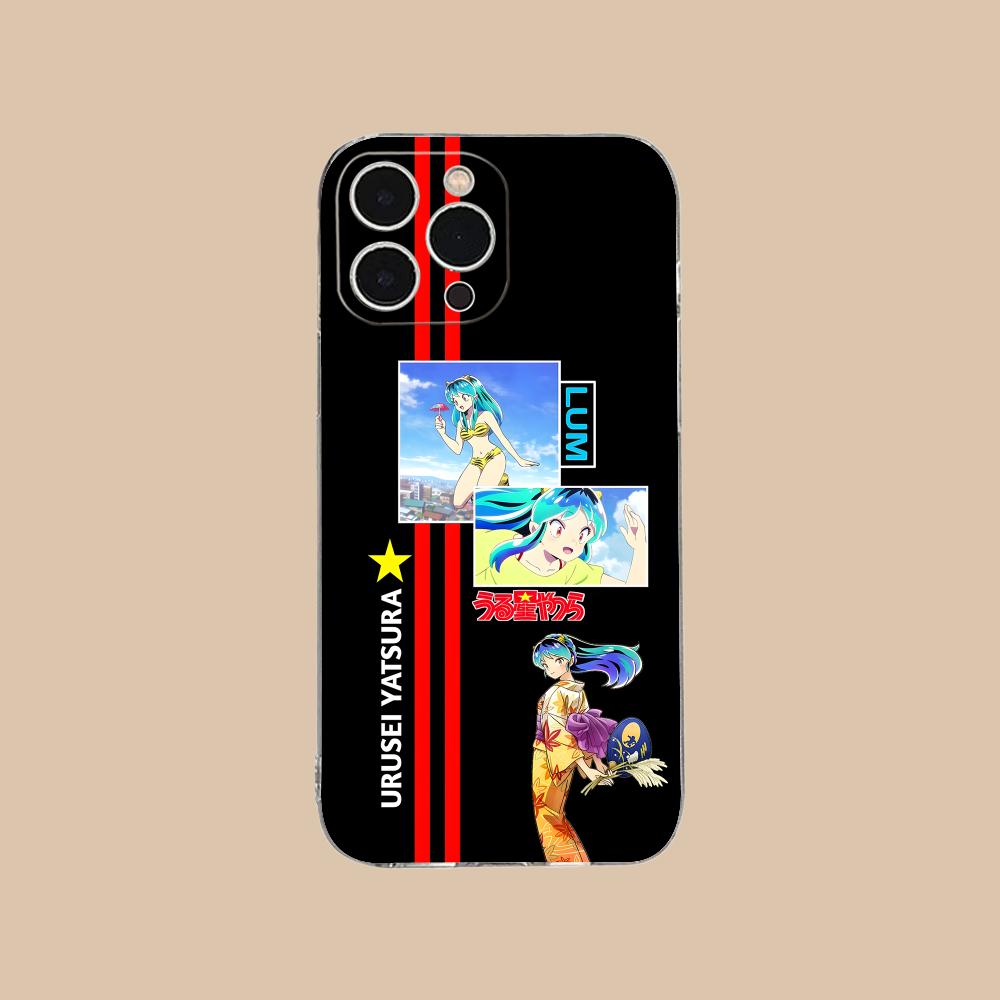 Чехол для мобильного телефона Urusei Yatsura Lum для iPhone 17 16 15 14 13 12 11 X XR XS Air Pro Max Plus Mini Прозрачный Цветной Чехол Красивый