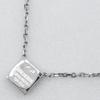 Boucheron Square Necklace 1P diamond K18 white gold/diamond Square 9.2g Women Used