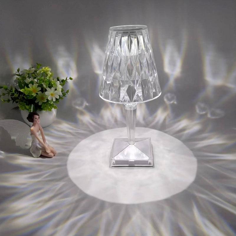 Crystal Lamp Small Waist Net Red Light Bedside Bedroom Led Small Night Lamp Gift Hot Sale Ambience