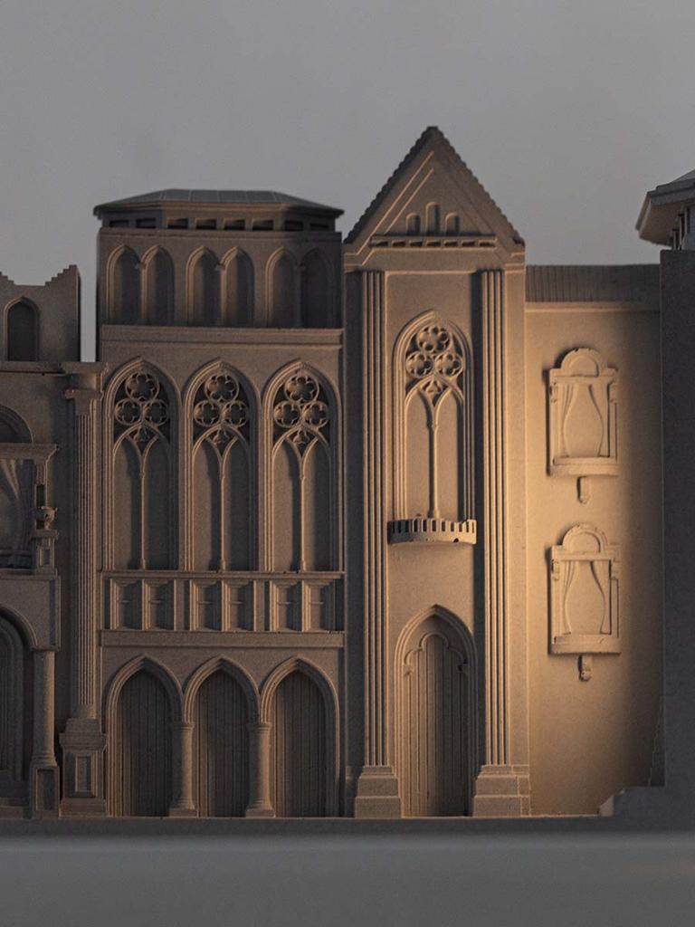 Original European Alley Night Light In the Wall Light,tabletop Decoration,high-end Vertical Holiday Gift Cement Small Table Lamp