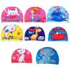 Cartoon Cute Cartoon Children Swimming Cap Comfortable Baby Ear Protector Calico Swim Cap