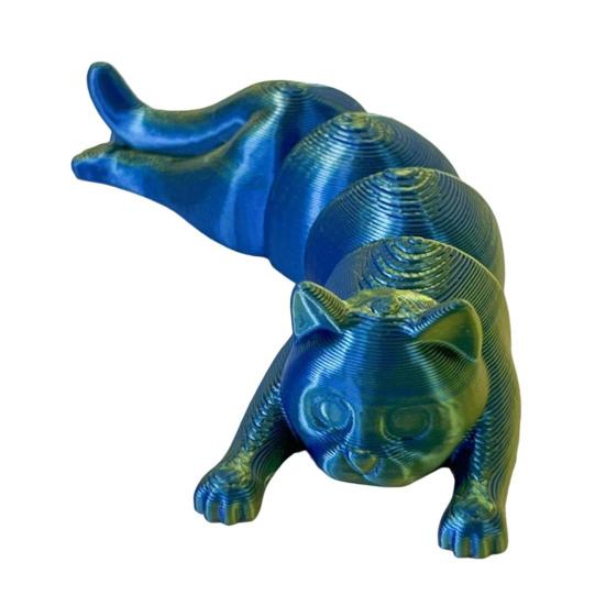 Yousheng 3D печатная фигурка кошки подвижные суставы фигурка котенка шарнирная модель животного снятие стресса игрушка-фиджет настольное украшение орнамент