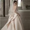 2025 Vintage Satin Halterneck Wedding Dress - Simple, Elegant Evening & Photography Style
