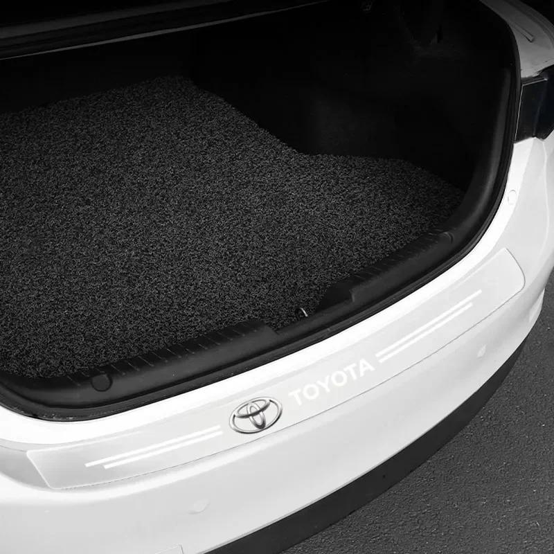 Наклейка на порог автомобиля Защитная пленка от царапин Прозрачная Для Toyota Prado Aqua Hilux Rav4 Camry Prius TRD Venza GR