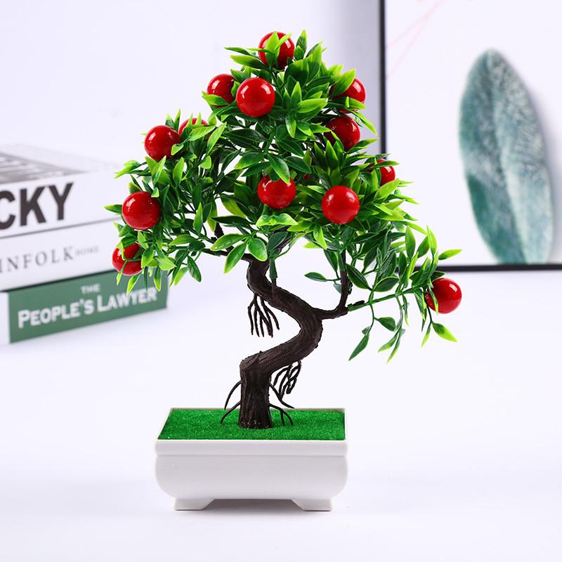 Red Chili Orange Fruit Artificial Plant Bonsai For Home Decor And Gift Ideas