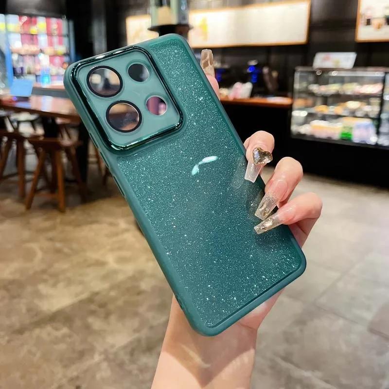 Силиконовый чехол с градиентным блеском для Redmi Note 13 12 11 10 Pro 9s Redmi 13C 12C 12 10 10C 10A 9 9C 9A Xiaomi 11 12 13 Pro POCO X3 X6 Pro M4 Pro