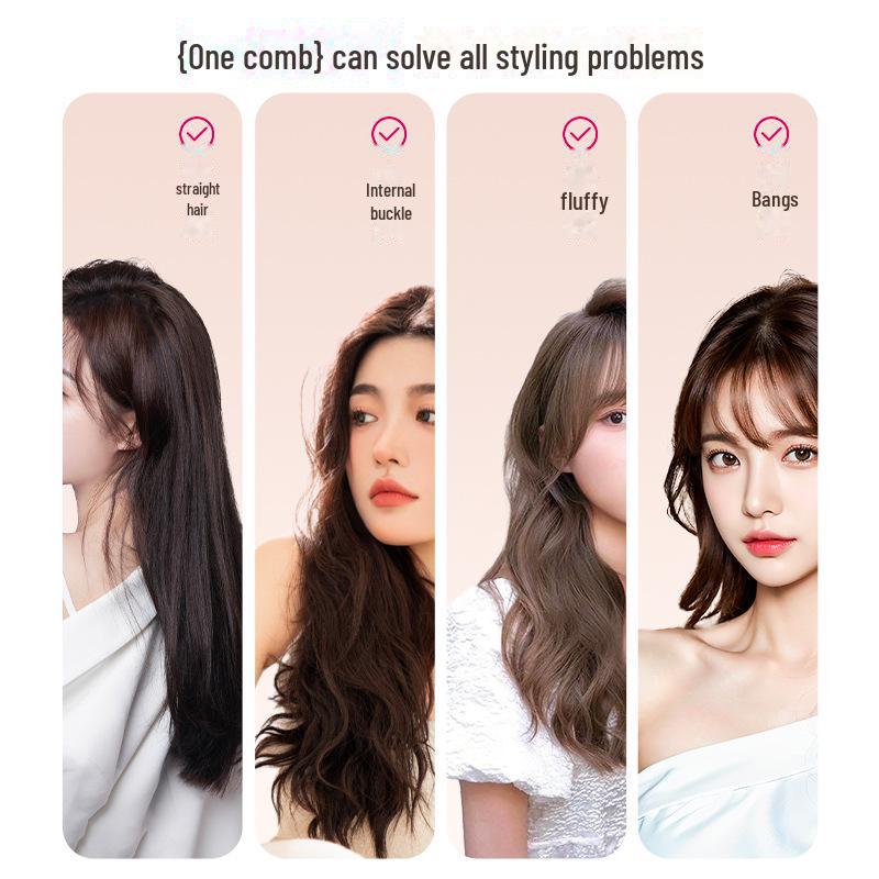 Мини USB Перезаряжаемый Беспроводной Выпрямитель для Волос и Расческа для Завивки - Пушистые Волосы Двойного Назначения