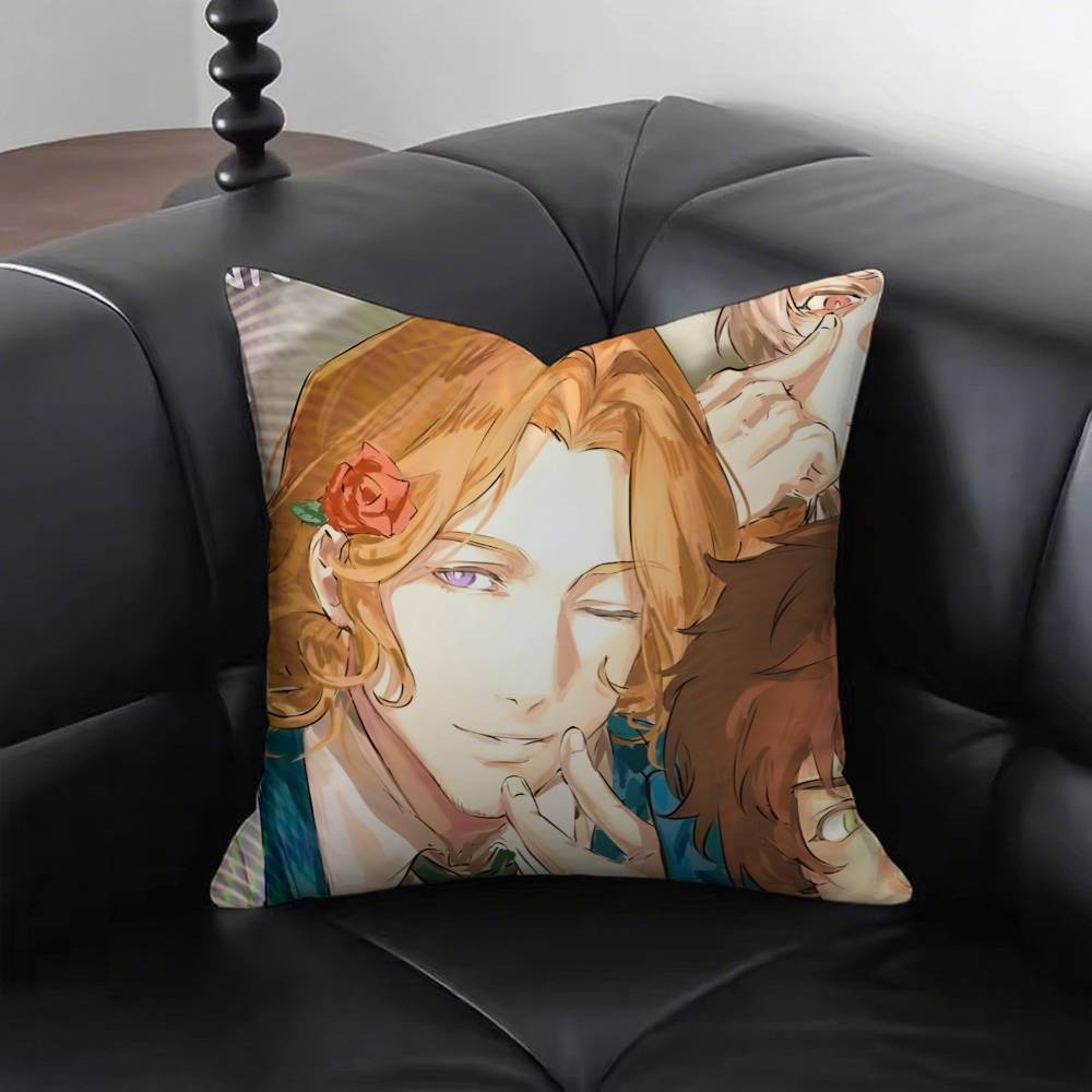 HHetalias AAxis Pillow Case Fashion Square Pillowcase Bedroom Sofa Room Ins Decoration Leisure