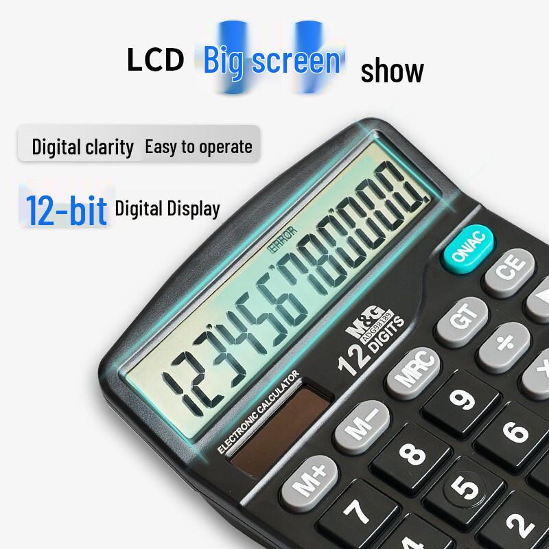 M&G Dual Power Desktop Calculator