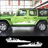Для Jeep Wrangler JK 2 шт. Боковые наклейки на двери автомобиля Светоотражающие Модные Графика с горами Виниловая пленка Наклейки Декоративные Аксессуары
