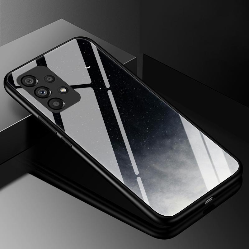 Закаленное Стекло Чехол Для Телефона Для Samsung Galaxy A31 A51 A71 5G A10 A10S A20 A30 A30S A50 A50S A70 Capa Роскошный Жесткий Задний Бампер