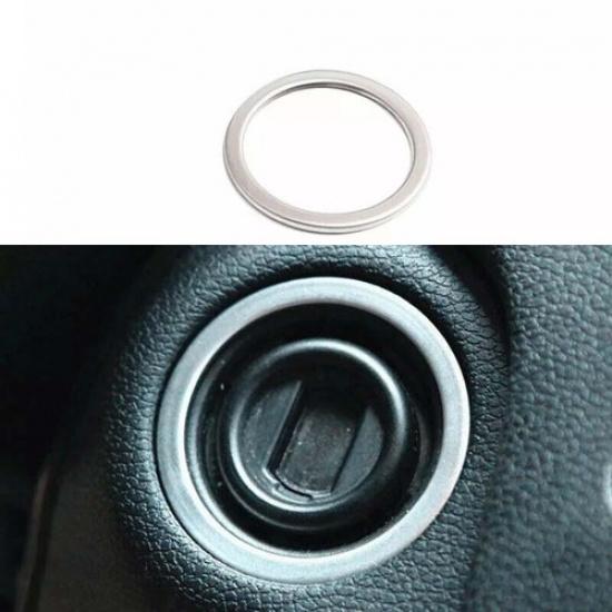 For Benz C-Class 2007-14 Cover Trim Car Engine Start Stop Button Silver Titanium