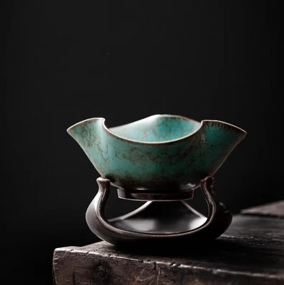 Керамические фильтры для чая, обожженные в печи, ретро-сепараторы для чая, принадлежности для напитков, фильтр для чайных листьев, Главная