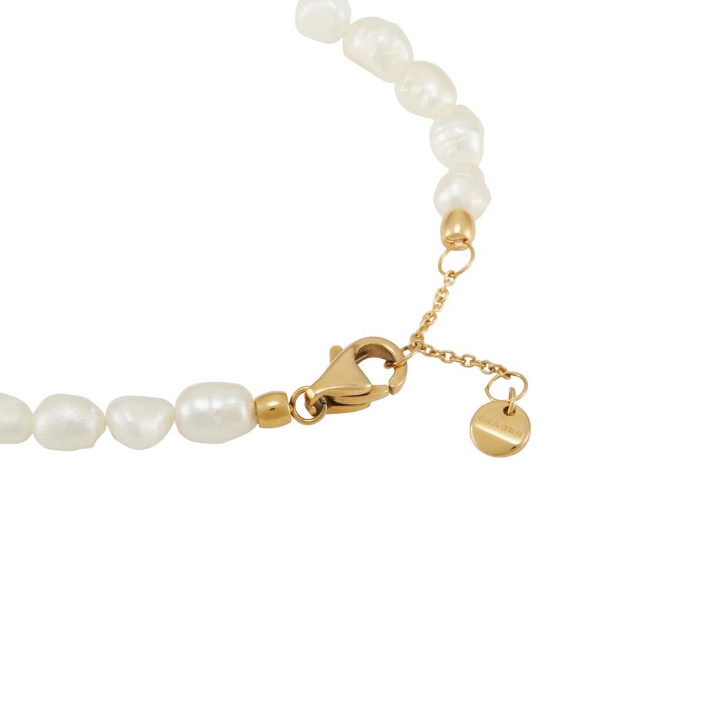 AGNETHE Жемчужный Белый Жемчуг Пресноводный Жемчуг Бусина SKJ1825710 [Skagen] Женский Браслет,