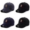 Sports Style Baseball Cap For Men With Fleece Lining Windproof Warmth For Outdoor Activities