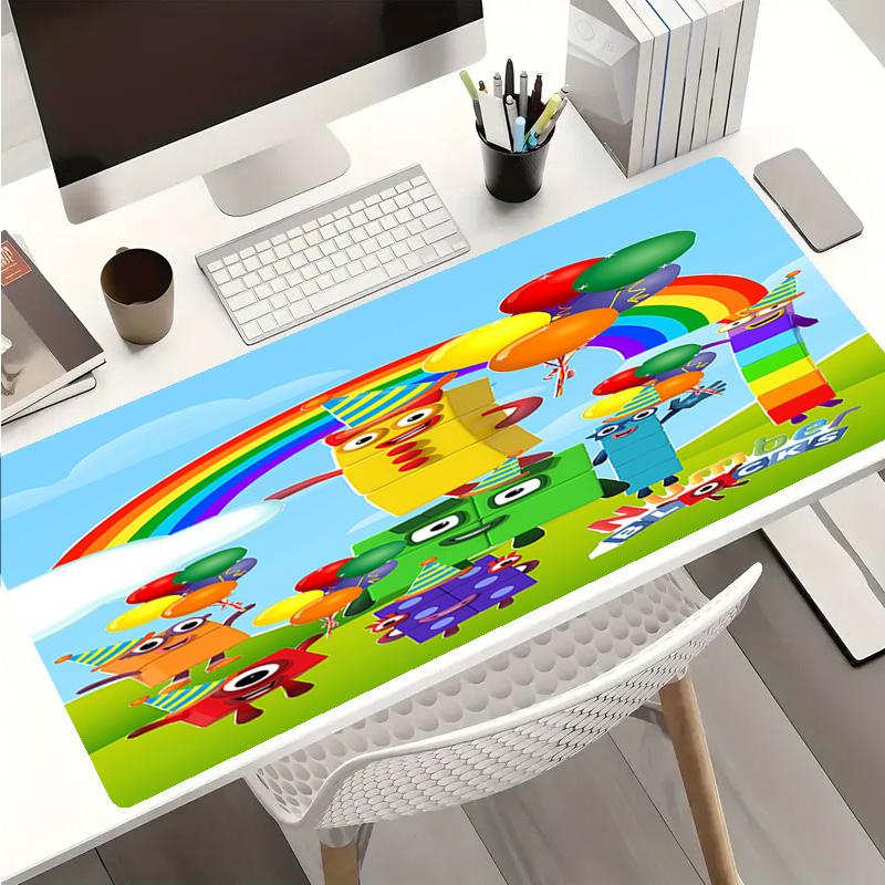 Number block Mouse Pad - Non-Slip Rubber Base, Smooth Surface for Work,Gaming,Office,And Home Use, Desk Mouse Pad
