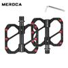MEROCA Bicycle Pedals Mountain Road Folding Bike 3 Sealed Bearings Aluminum Alloy Carbon Tube