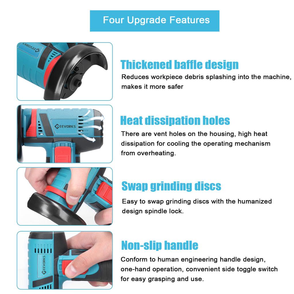 Электрический шлифовальный инструмент 12 В, 19500 об/мин, многофункциональная угловая шлифовальная машина, ручной резак для резки