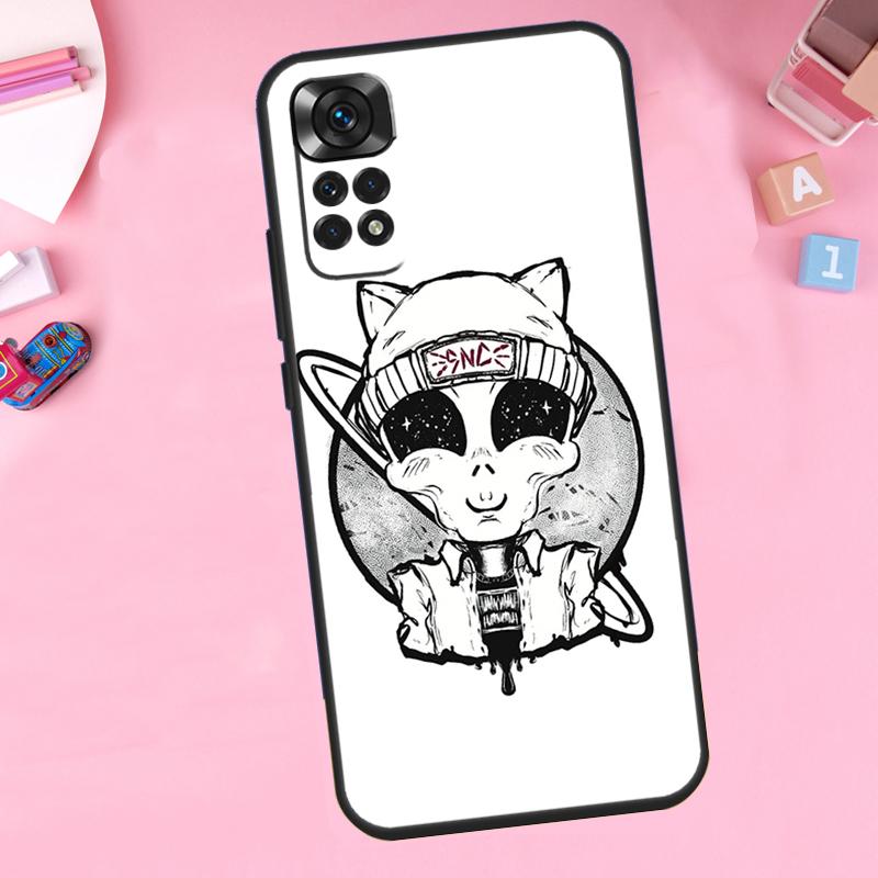 Инопланетное Кавайное Искусство Для Чехла На Телефон Xiaomi Redmi Note 14 13 10 11 12 15 Pro Plus Для Redmi 15C 13C 12C 10C 14C 15