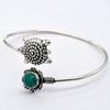 Turquoise Gemstone Ethnic Handmade Adjustable Bangle Jewelry 8 Gms BN 182