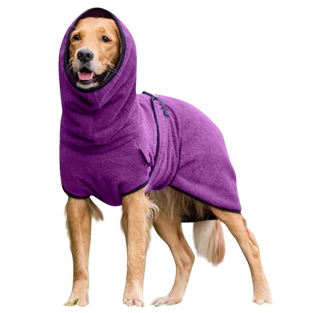 Пуловер, одежда для домашних животных, бархатная утолщенная теплая однотонная одежда с капюшоном для собак