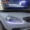 1PCS DRL COB White Flexibles Fog Lights Day Times Running Auto Head Lamp Waterproof 10w Bright Led Car Styling Gluttonous Snake